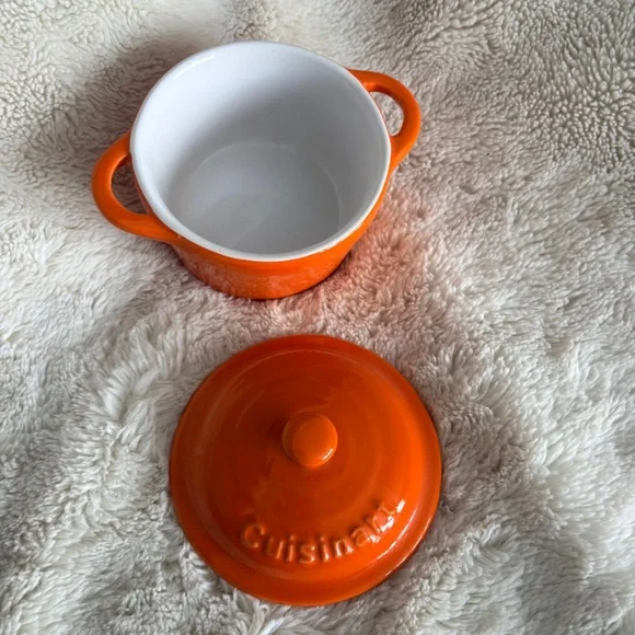 Cuisinart Mini 250ml Orange Ceramic Casserole Dish - Picture 3 of 5